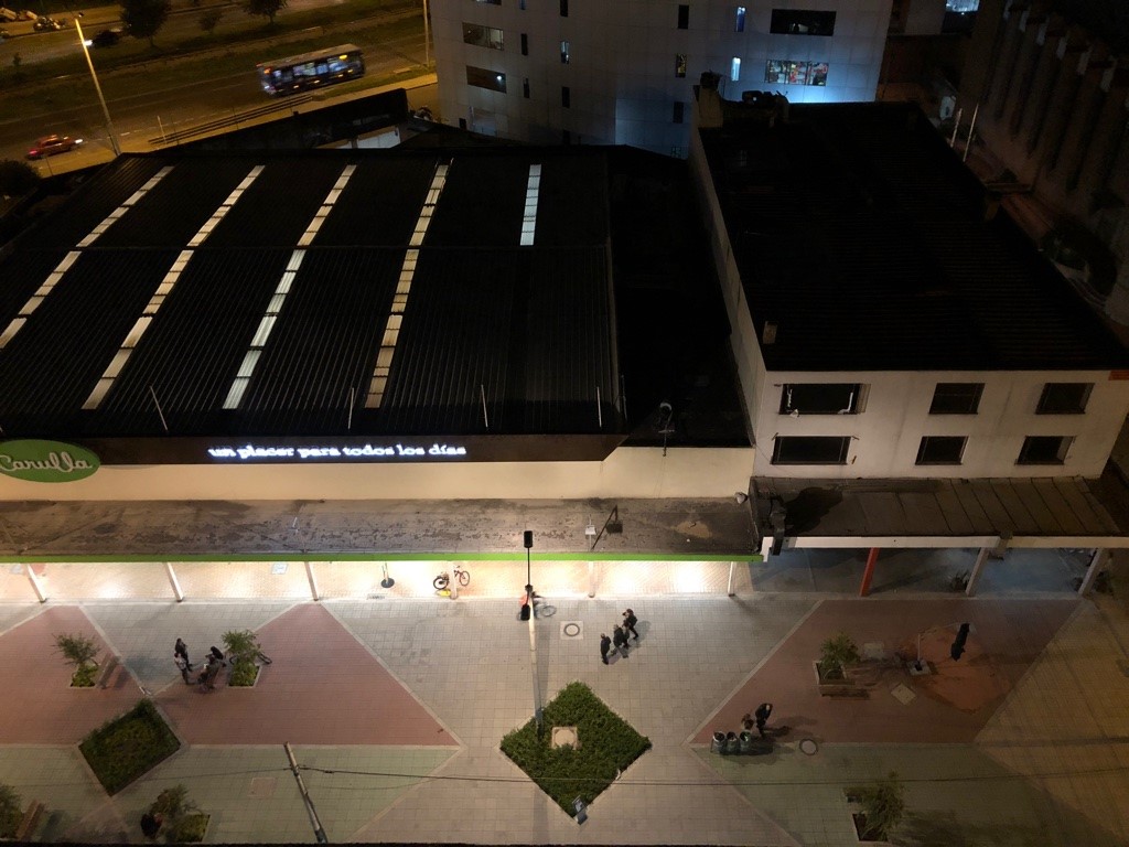 Plazoleta del barrio El Chicó, en el norte de Bogotá. Foto: Graciela Curiel