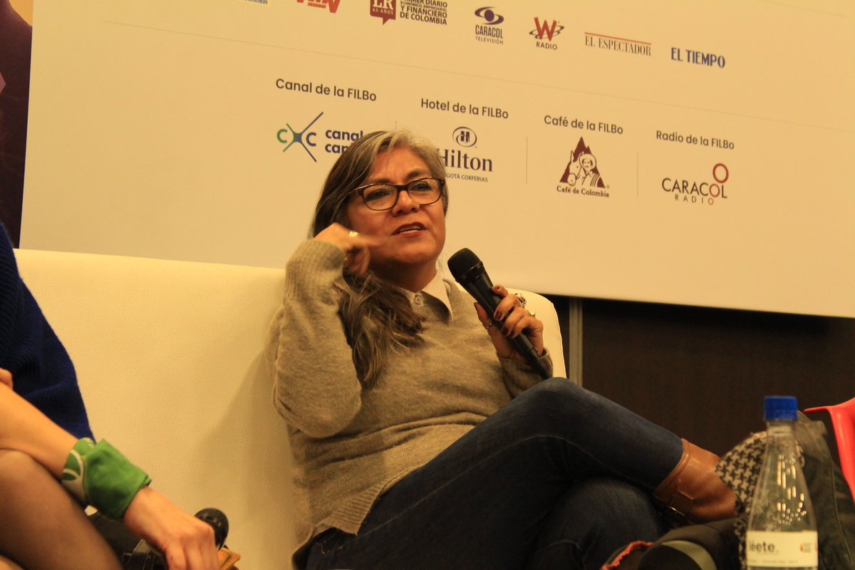 Sylbia Aguilar, Filbo 2019. Foto: Jamer Alejandro Pinilla. Sylbia Aguilar, Filbo 2019. Foto: Jamer Alejandro Pinilla.