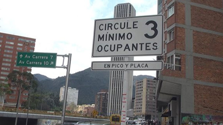 Toma se&ntilde;alizaci&oacute;n pico y placa