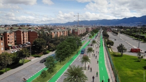 Render del proyecto de la Cicloalameda Medio Milenio|||
