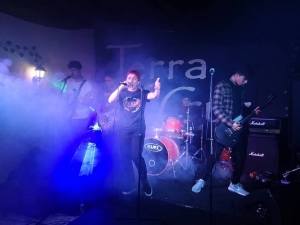 Banda Discordia en el escenario del Broken Fire Festival|||