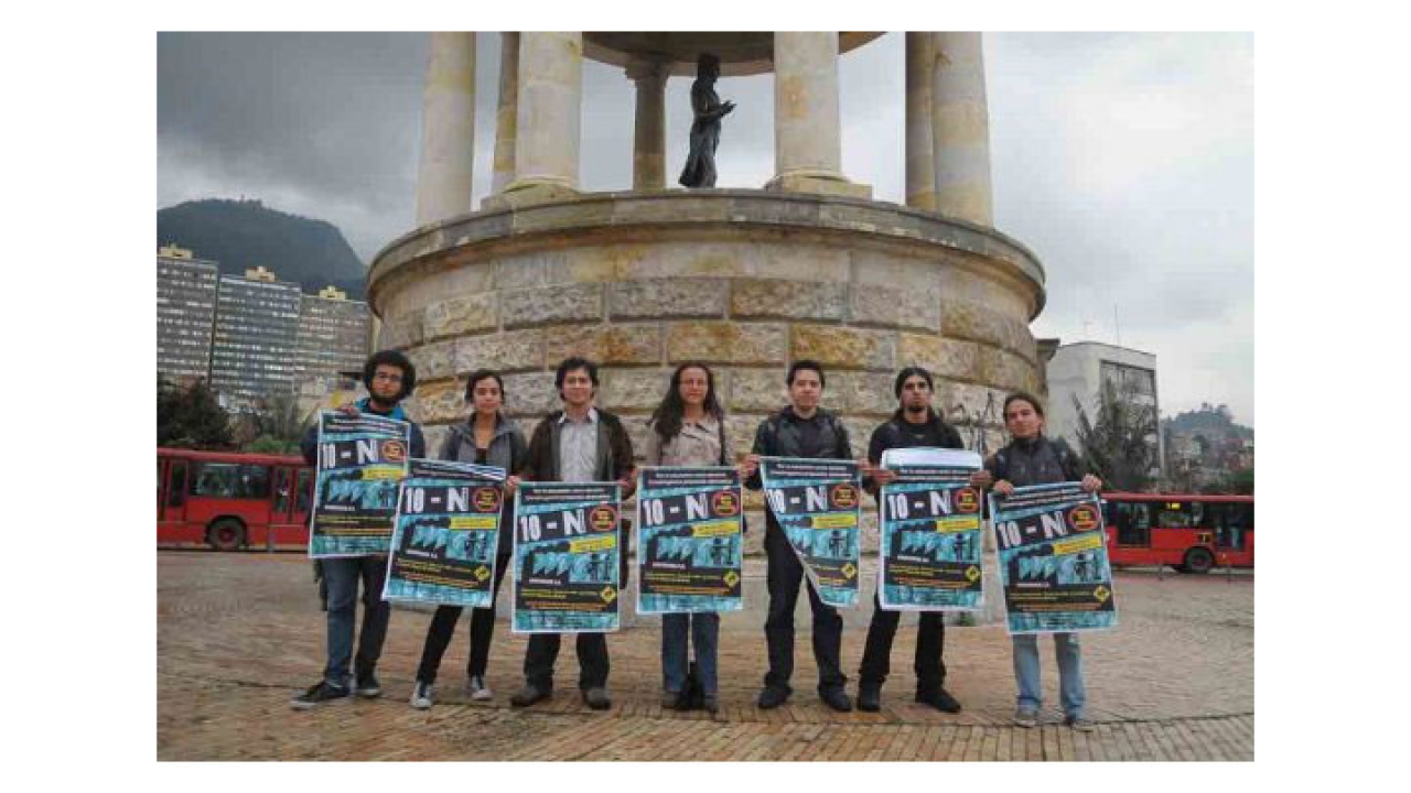 Integrantes de la Mesa Amplia Nacional Estudiantil.|||