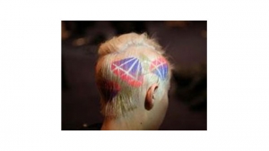 Hair Stencil de diamantes|||