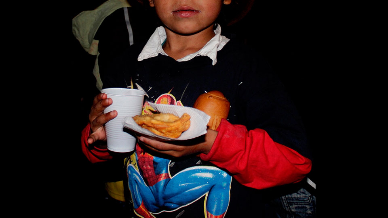 Niño beneficiado Fundación Chocolate y Pan con Humildad|||