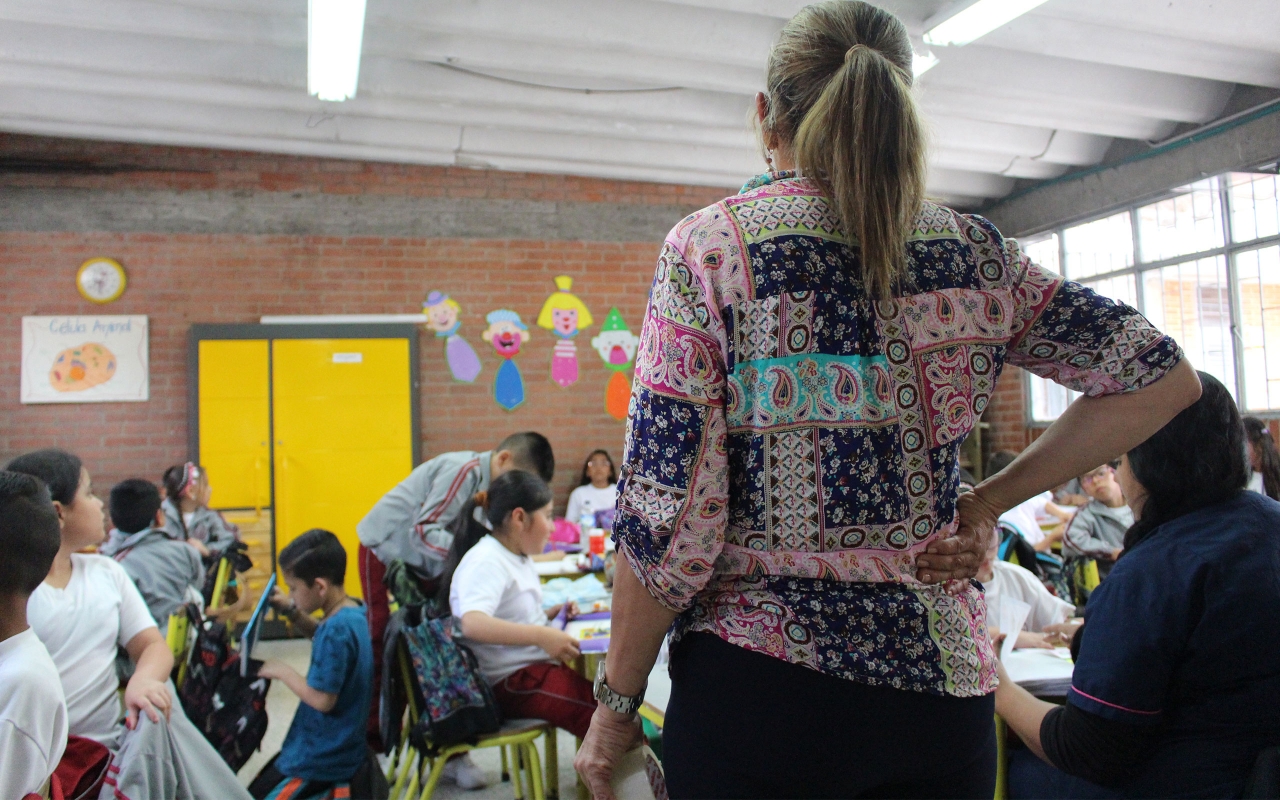 Imagen de un colegio en Bogotá|||