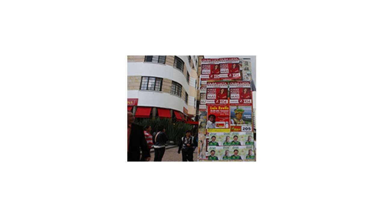 La publicidad política ha invadido los espacios públicos de Bogotá,|||