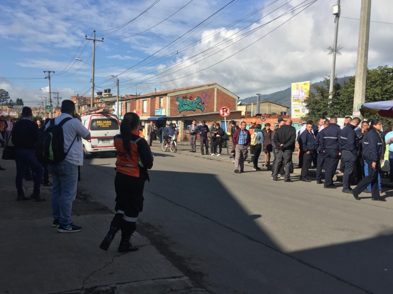 15.000 afectados por el paro de transportes en Chía