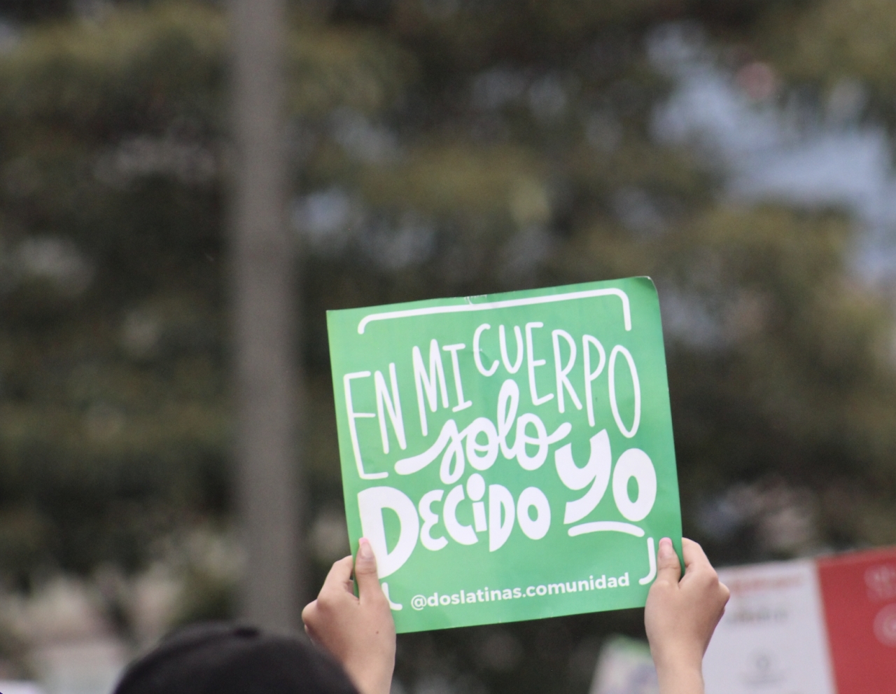 Fotografía en marcha feminista por los derechos de las mujeres|||