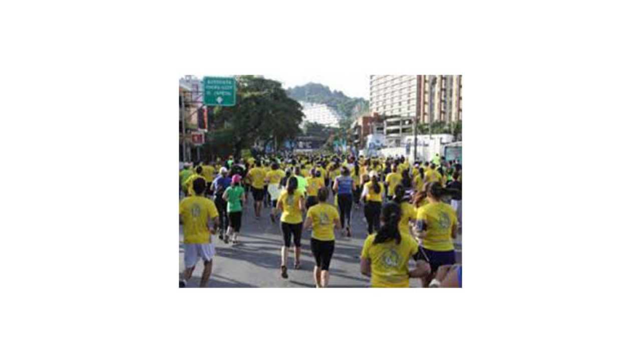 La carrera se realizó en el Parque Simón Bolívar.|||