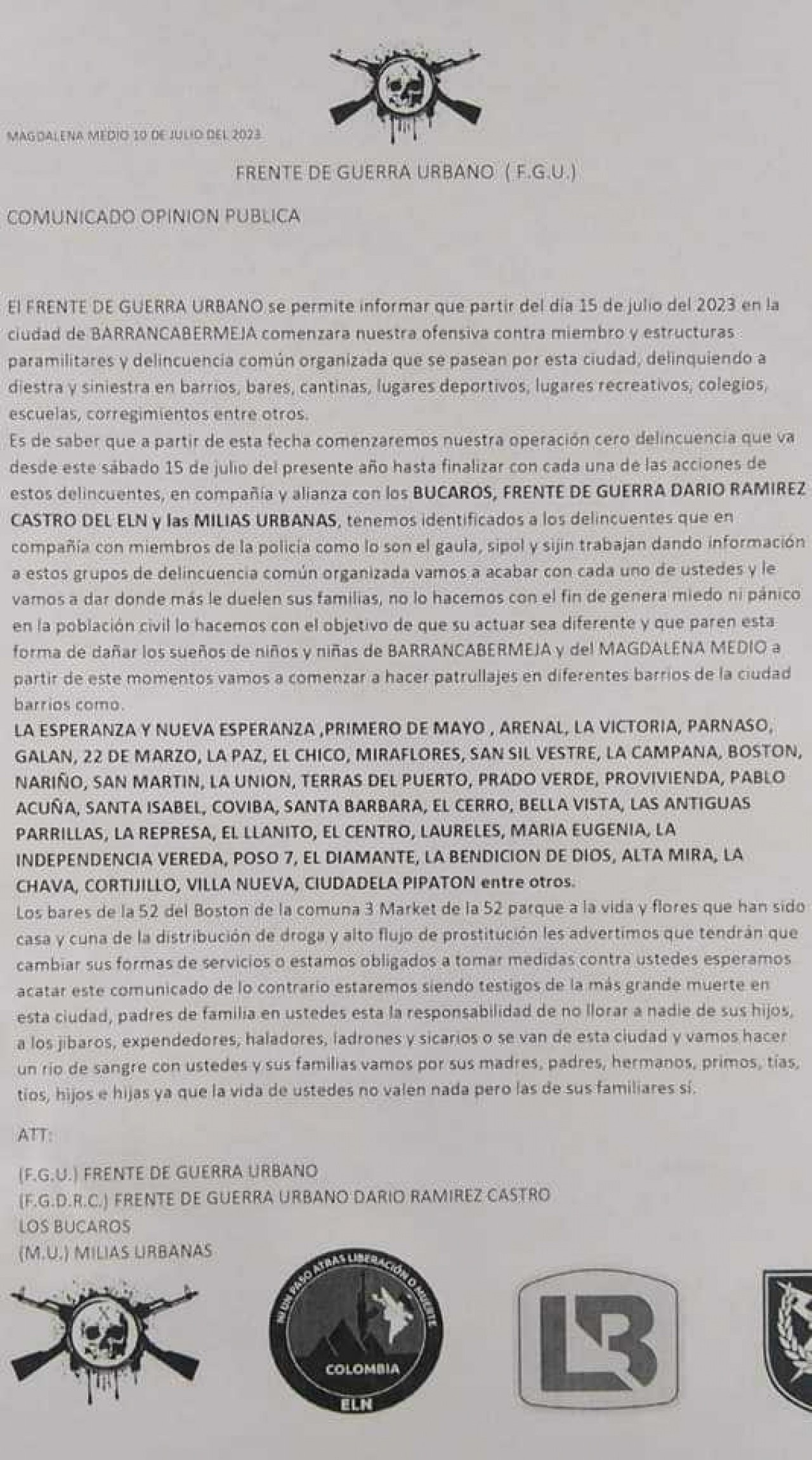 Barrancabermeja se encuentra en la ribera del río Magdalena.|||