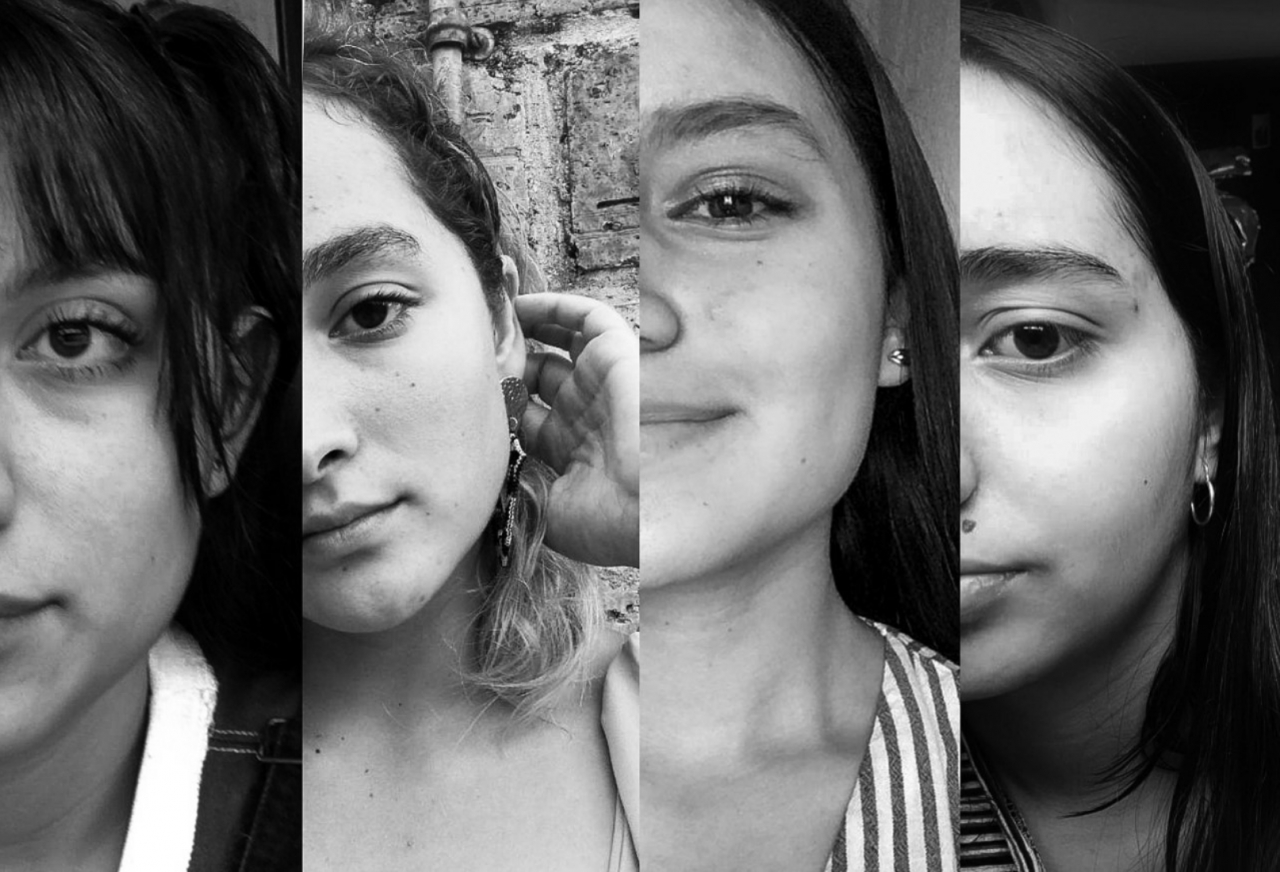 De izquierda a derecha: Daniela Nieto, Isabella Giraldo, Sofia Venegas y Nathalya Ramírez.|||