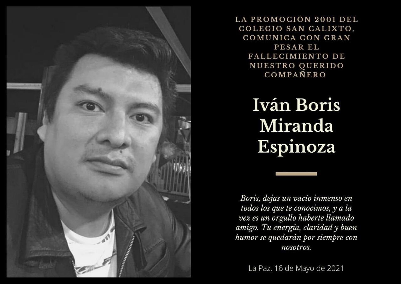 En la memoria de Boris Miranda, periodista|||