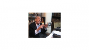 Álvaro Castaño Castillo. director de la emisora H.J.C.K. y esposo de Gloria Valencia, quien falleció el pasado 24 de marzo.|||