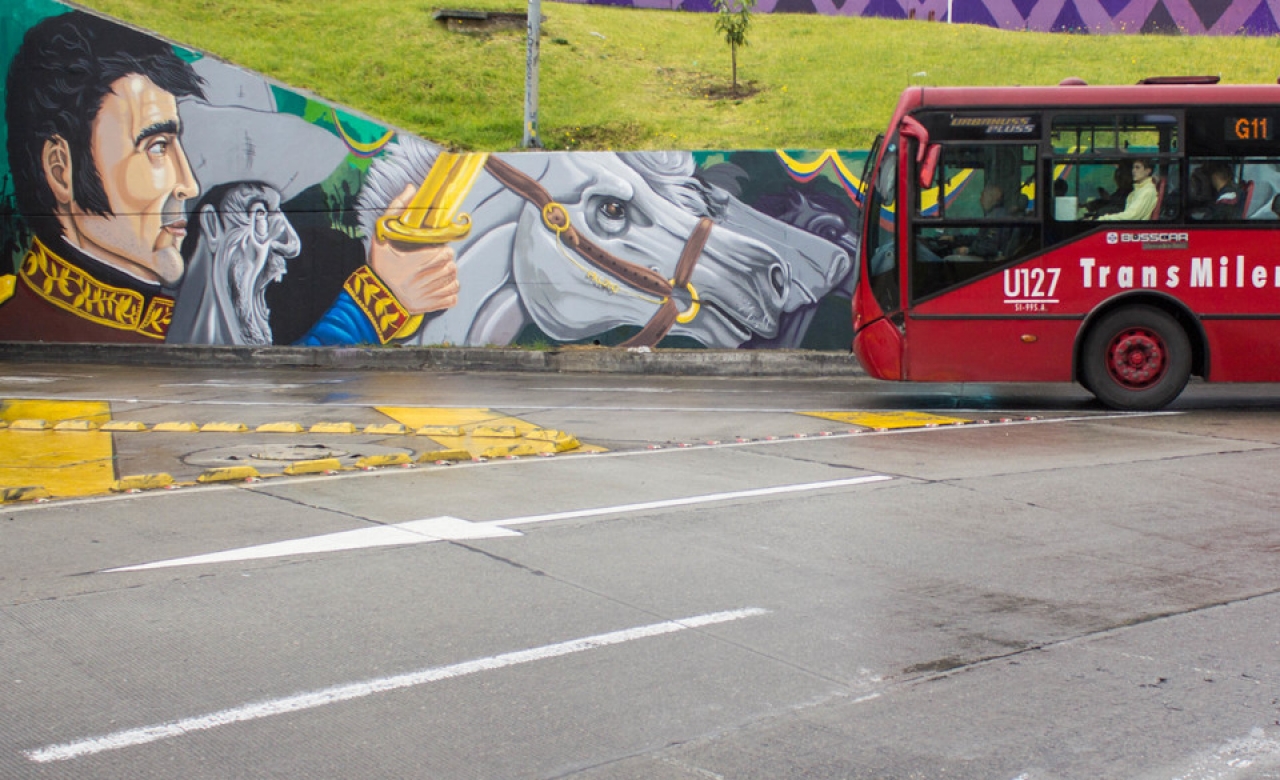 El nuevo rostro de la glorieta de la estación de TransMilenio Escuela Militar