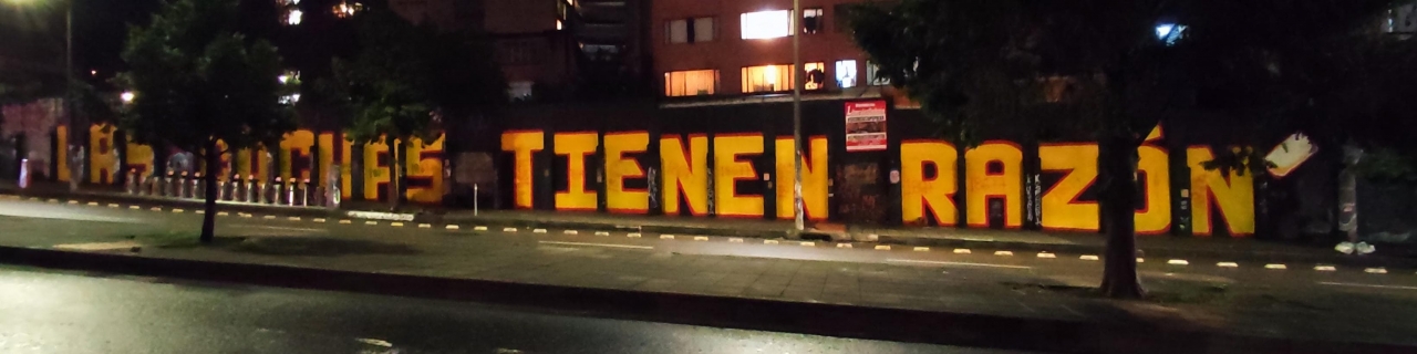 Mural &quot;Las Cuchas tienen razón&quot; - Calle 45 de Bogotá|||