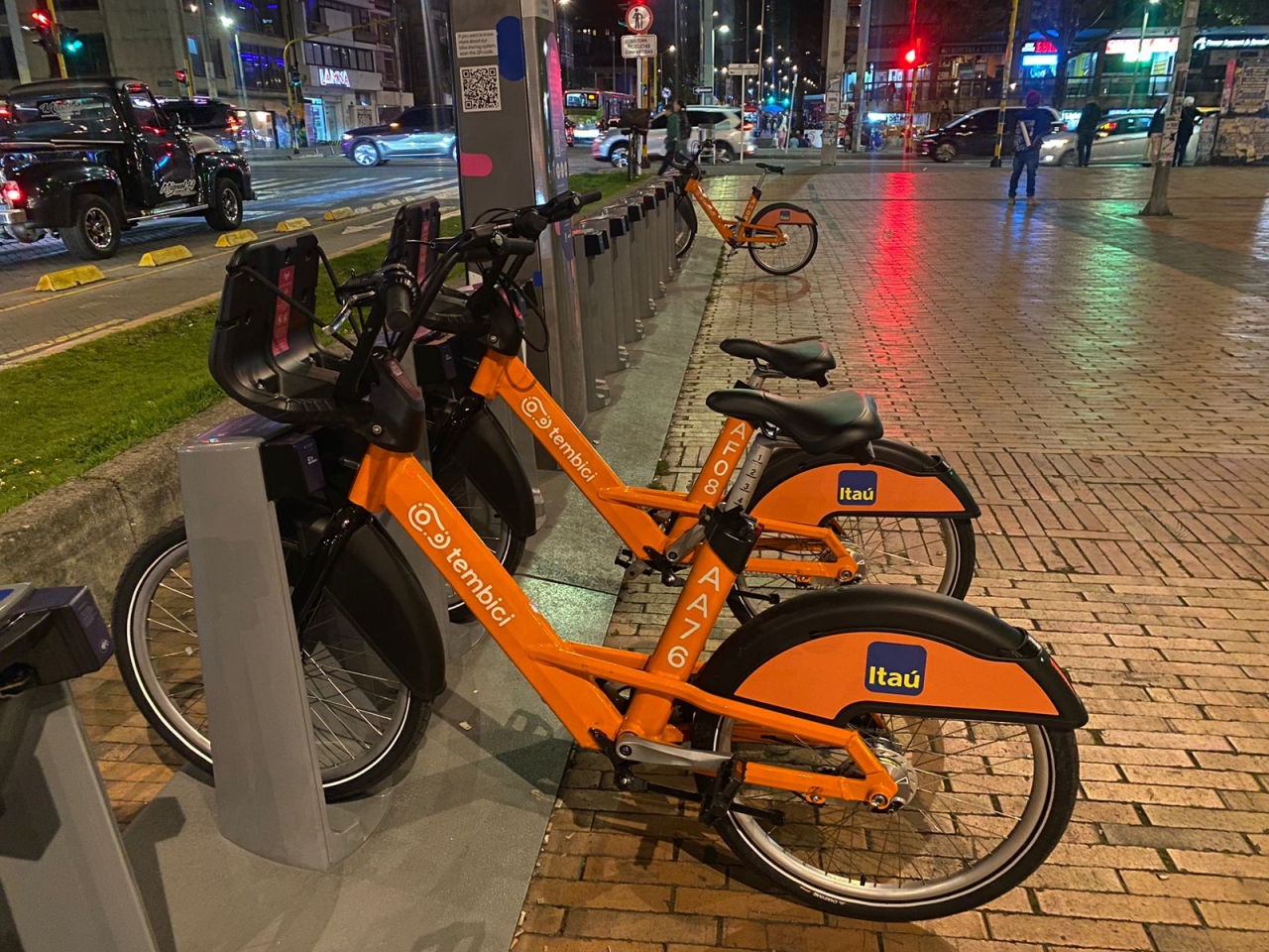 Esta es la estación de bicicletas compartidas de la calle 85, una de las habilitadas en el nuevo sistema.|||