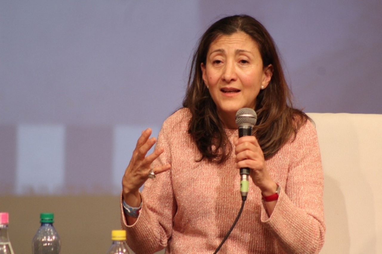 Ingrid Betancourt en la Filbo 2018. Foto por: Silvia Bayona|||