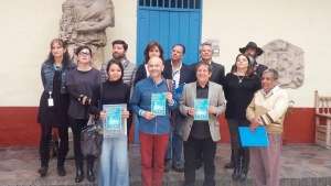 Directores de los teatros ganadores junto a la secretaria de Cultura, Recreación y Deporte.|||