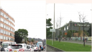 Así se viven los domingos cerca al c.c. Parque la Colina, donde se acumulan los carros antes de llegar a la avenida Boyacá, principalmente cuando hay Ciclovía.|||