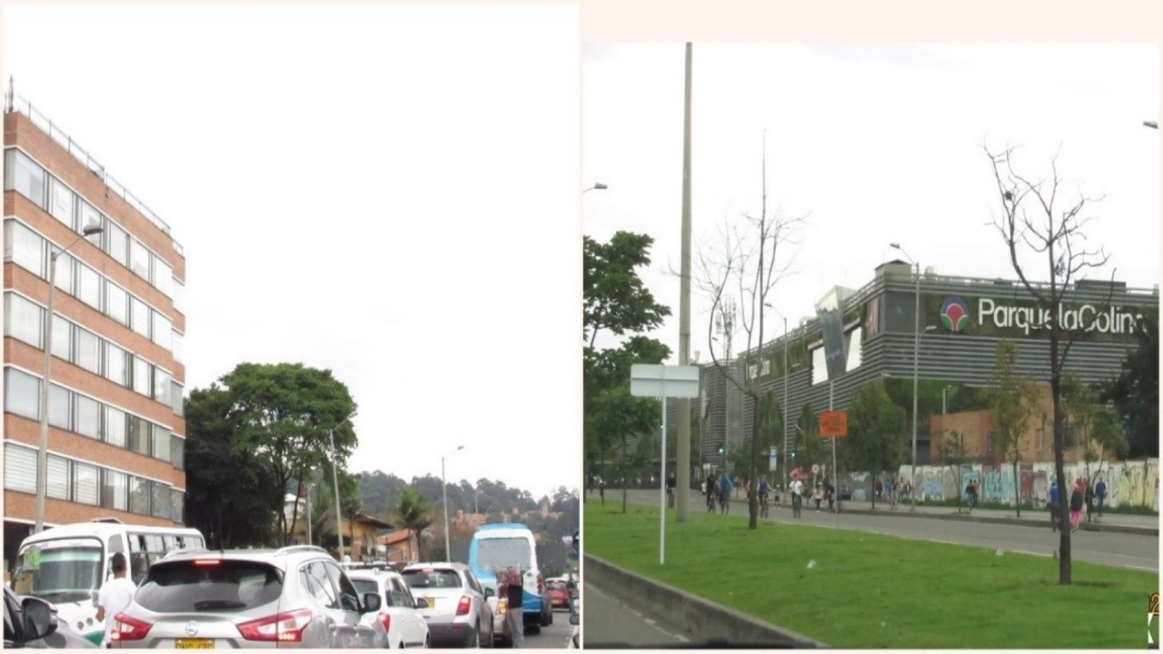Así se viven los domingos cerca al c.c. Parque la Colina, donde se acumulan los carros antes de llegar a la avenida Boyacá, principalmente cuando hay Ciclovía.|||