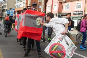 Protestas en contra del proyecto de TransMilenio por la Séptima|||