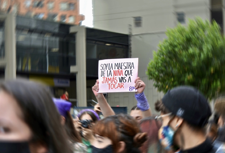 La mayor parte de la jornada transcurri&oacute; en talleres, arengas y una marcha serena