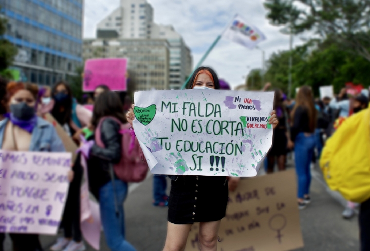 La mayor parte de la jornada transcurri&oacute; en talleres, arengas y una marcha serena