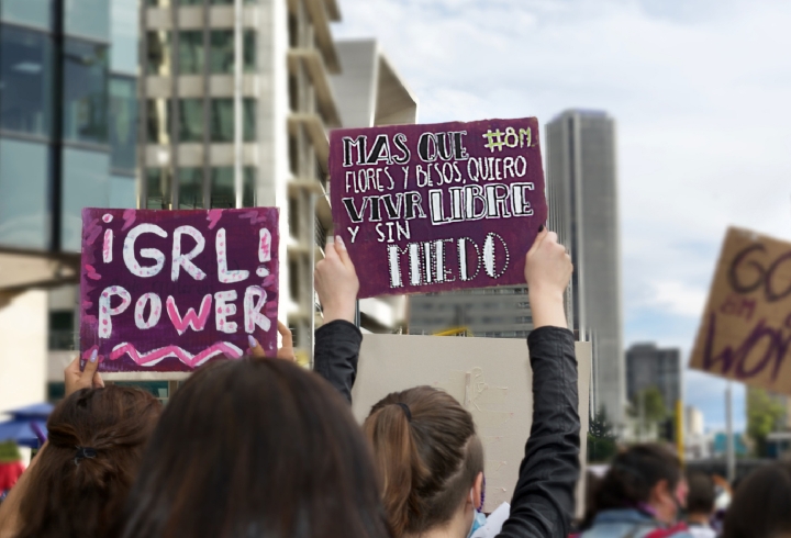 La mayor parte de la jornada transcurri&oacute; en talleres, arengas y una marcha serena