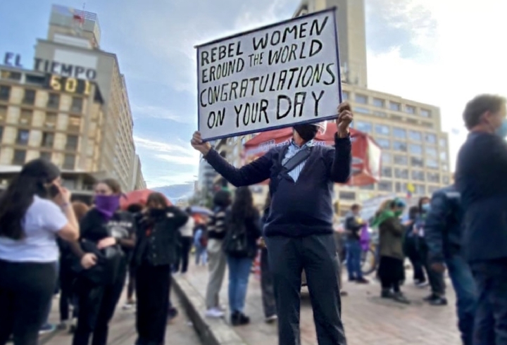 La mayor parte de la jornada transcurri&oacute; en talleres, arengas y una marcha serena