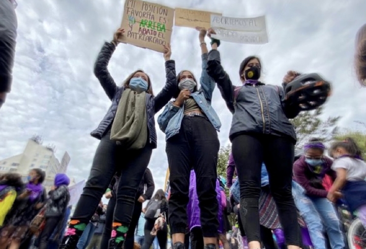 La mayor parte de la jornada transcurri&oacute; en talleres, arengas y una marcha serena