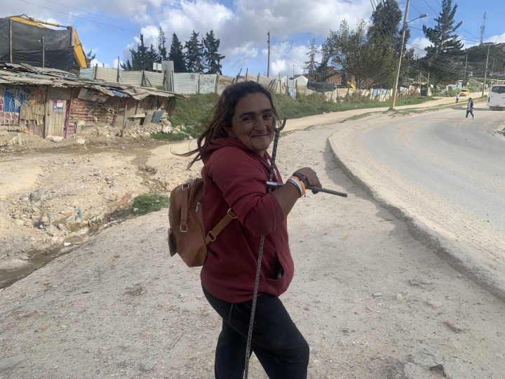 Aura Camacho, l&iacute;der comunitaria asentamiento 'El Progreso'