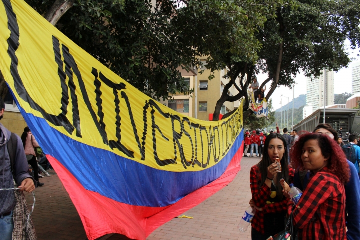 &iquest;C&oacute;mo fue la marcha de los estudiantes por altos cr&eacute;ditos del Icetex?