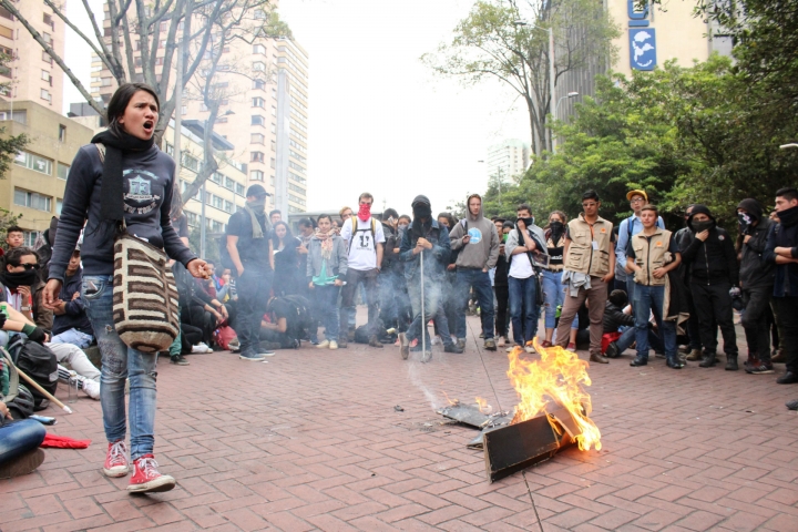 &iquest;C&oacute;mo fue la marcha de los estudiantes por altos cr&eacute;ditos del Icetex?
