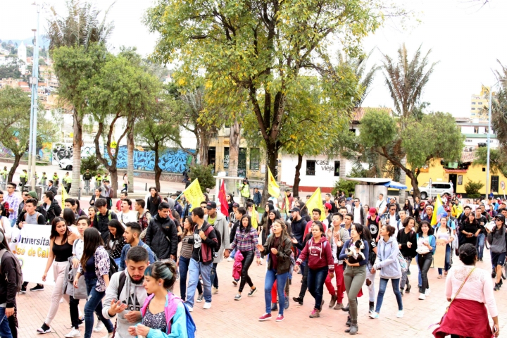 &iquest;C&oacute;mo fue la marcha de los estudiantes por altos cr&eacute;ditos del Icetex?