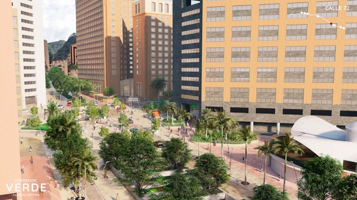 La calle 72 con la implementaci&oacute;n del proyecto