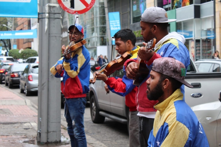 M&uacute;sicos venezolanos en Bogot&aacute;