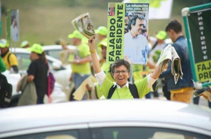 La exseandora y f&oacute;rmula vicepresidencial de Sergio Fajardo, Claudia L&oacute;pez. Cortes&iacute;a