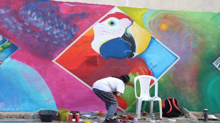 D&iacute;a 3 de jornada de muralismo