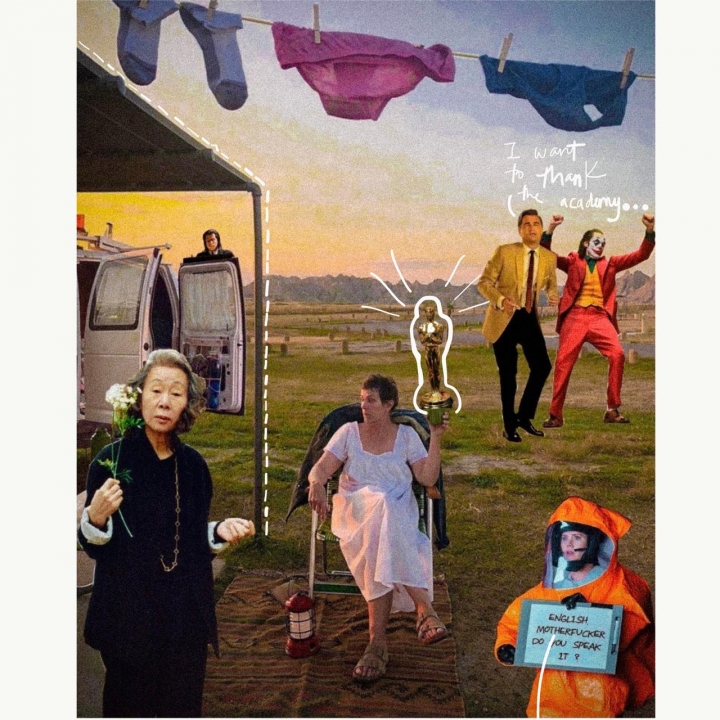 Collage de m&uacute;ltiples pel&iacute;culas galardonadas con un premio de la academia