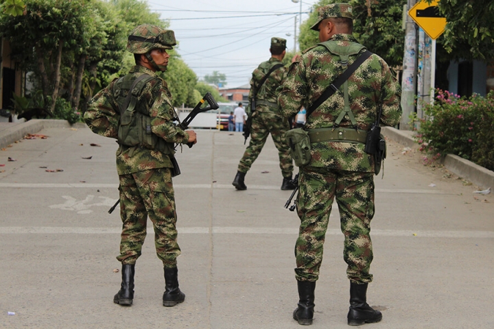 Durante la jornada a la que no asistieron el Viceministro de Agricultura, Aurelio Irragorri, ni el director de la Unidad de Restituci&oacute;n de Tierras, Ricardo Sabogal, el municipio de San Alberto estuvo militarizado.