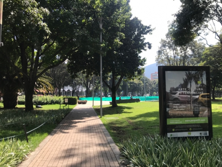 El Parque de la 93, ubicado en el norte de Bogot&aacute;.