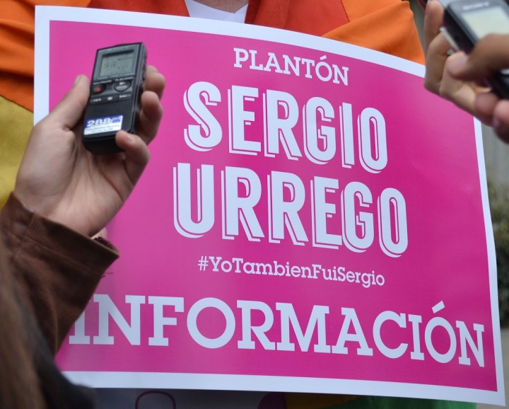 Plant&oacute;n en memoria a Sergio Urrego