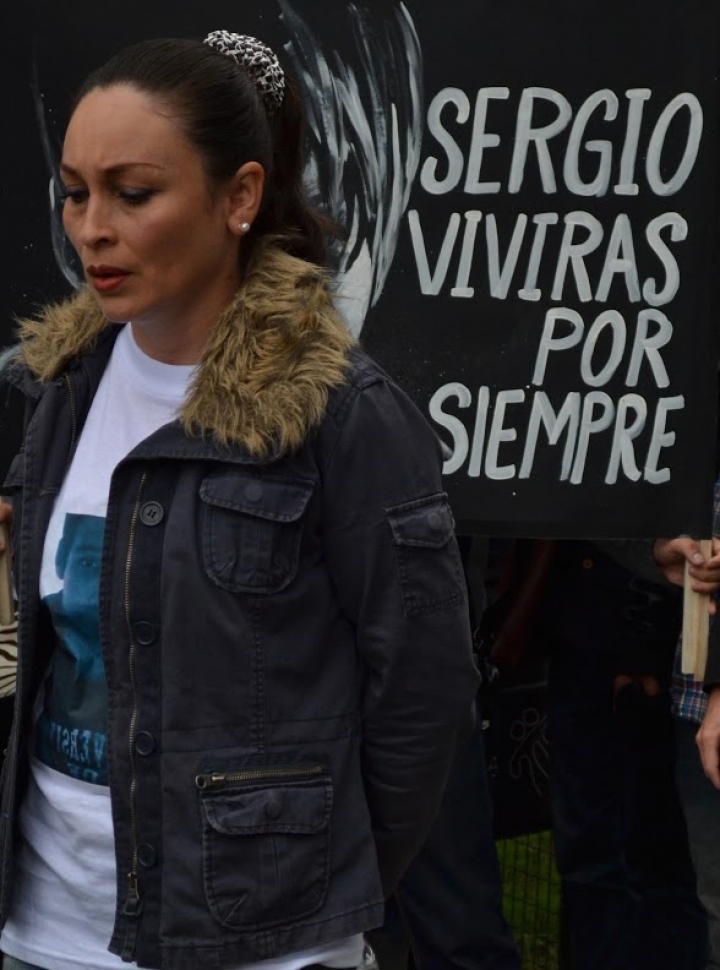 Plant&oacute;n en memoria a Sergio Urrego