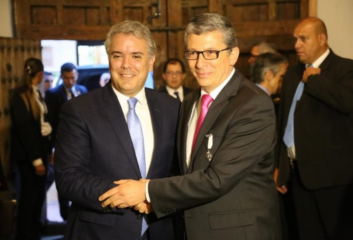 Ceremonia de entrega de la orden de Boyac&aacute; a la Universidad del Rosario en honor a sus 365 a&ntilde;os.
