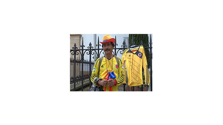 Tras el &eacute;xito de la selecci&oacute;n Colombia en el Mundial de Brasil 2014, los vendedores ambulantes ten&iacute;an gran expectativa con el regreso de actividades de la tricolor.