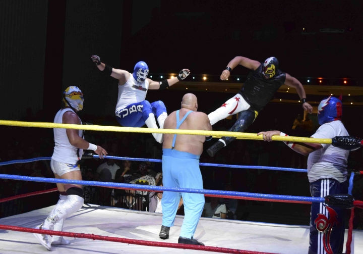 &lsquo;Solo por una noche&rsquo;: estrellas de lucha libre sobre el ring