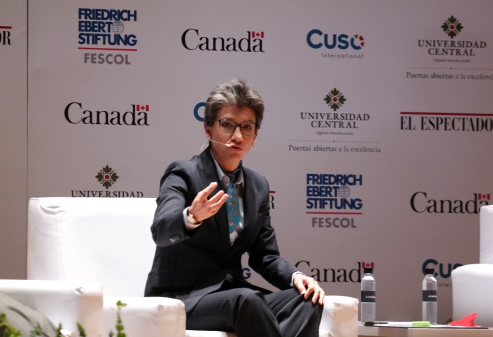 Claudia L&oacute;pez, f&oacute;rmula vicepresidencial de Sergio Fajardo. Cr&eacute;dito fotos: Camila Rodr&iacute;guez y Camila Carrillo