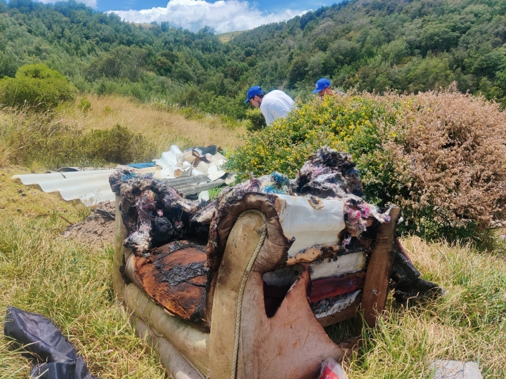 Sill&oacute;n residuo del incendio