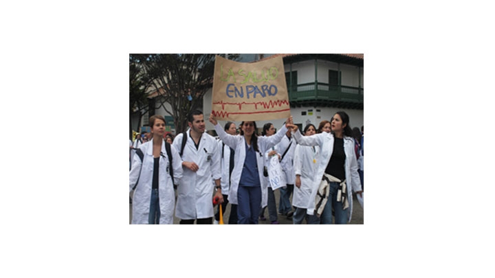 Sector salud protest&oacute; en contra de la Reforma