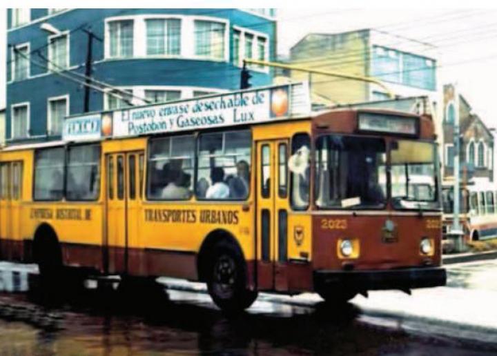 Historia del transporte p&uacute;blico en Bogot&aacute;